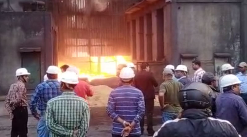 Massive fire in electric power plant in Jamuria, Asansol | Sangbad Pratidin