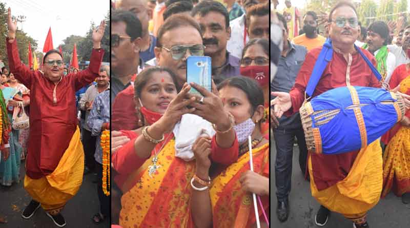 কৃষি আইন প্রত্যাহারের আনন্দে কীর্তন গাইলেন মদন মিত্র, দেখুন ছবি