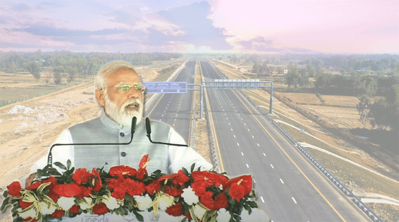 ahead of assembly Election in UP PM Modi inaugurates Purvanchal Expressway