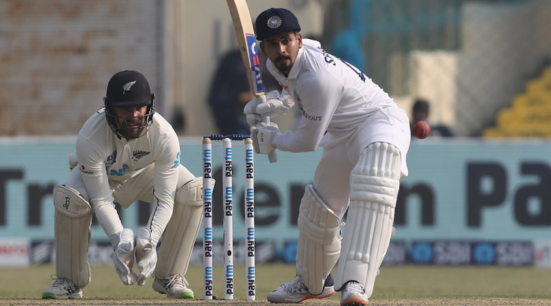 Team India batsman Shreyas Iyer hits century in debut test against New Zealand | Sangbad Pratidin