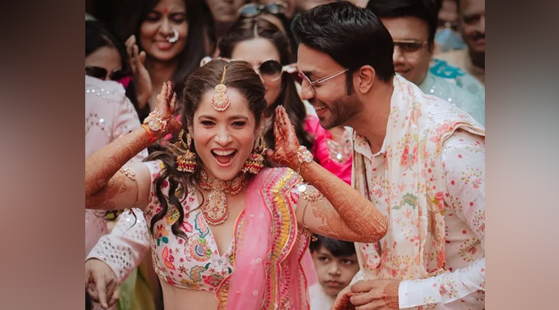 Actress Ankita Lokhande-Vicky Jain Wedding: Actress drops photos of Mehendi ceremony | Sangbad Pratidin