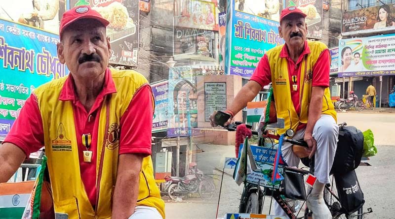 Man from Haryana targets India tour on cycle for environmental awareness | Sangbad Pratidin