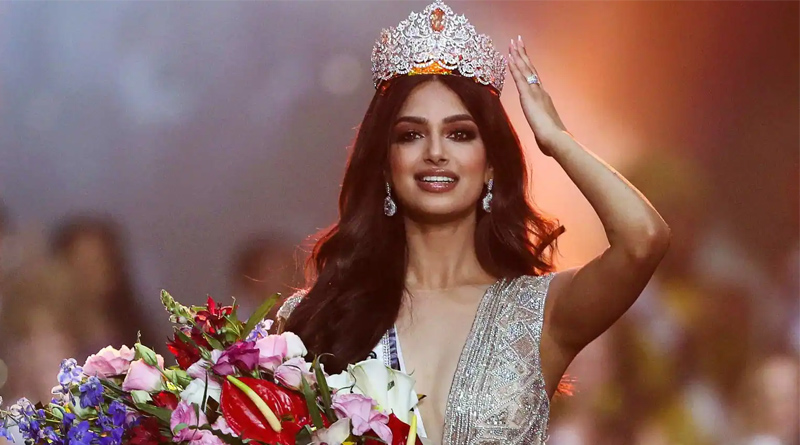 Miss Universe 2021 Harnaaz Sandhu's Crown Has 1170 Jewels | Sangbad Pratidin
