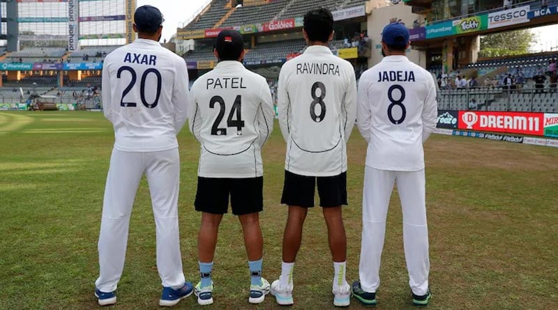 Axar, Patel, Ravindra, Jadeja, BCCI's image after India vs New Zealand Test goes viral | Sangbad Pratidin