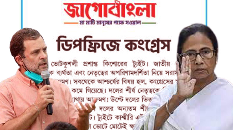 ‘ডিপ ফ্রিজে কংগ্রেস, বিরোধীরা তাকিয়ে মমতার দিকে’, ‘জাগো বাংলা’য় ফের তোপ তৃণমূলের