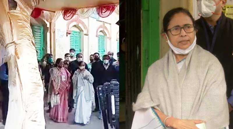 CM Mamata Banerjee cast her vote | Sangbad Pratidin