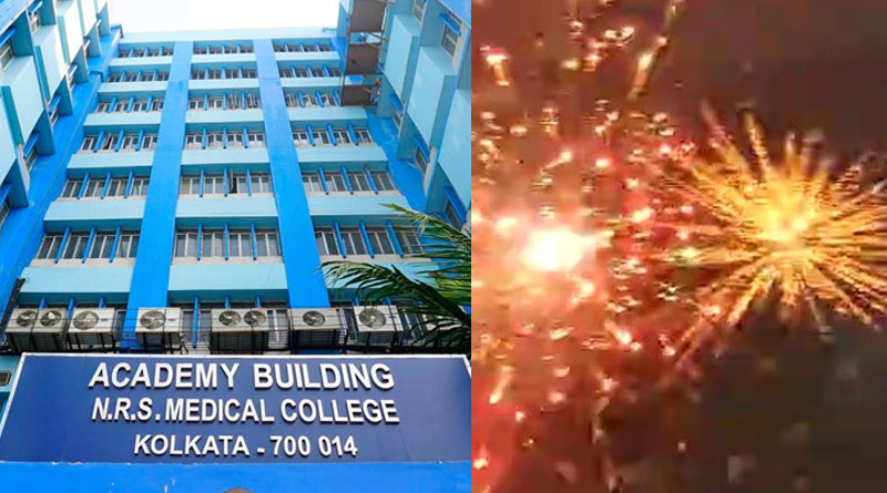 Video Viral: firecrackers burnt into NRS Medical College, authority showcases to the accussed junior doctors | Sangbad PratidinVideo Viral: firecrackers burnt into NRS Medical College, authority showcases to the accussed junior doctors