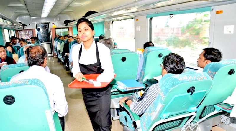female cabin crew inducted as Rail hostess in Indian Railway | Sangbad Pratidin