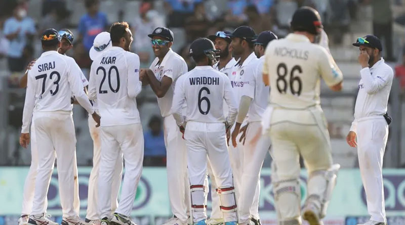 New Zealand lost their 5th wicket on day 3 against Team India in 2nd test at Mumbai | Sangbad Pratidin