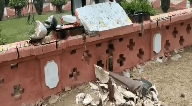 Christ Statue Vandalised by Goons In Haryana Church