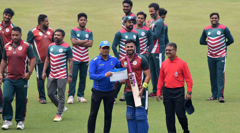 Mohun Bagan Cricketer Manoj Tiwary hits century at eden gardens | Sangbad Pratidin