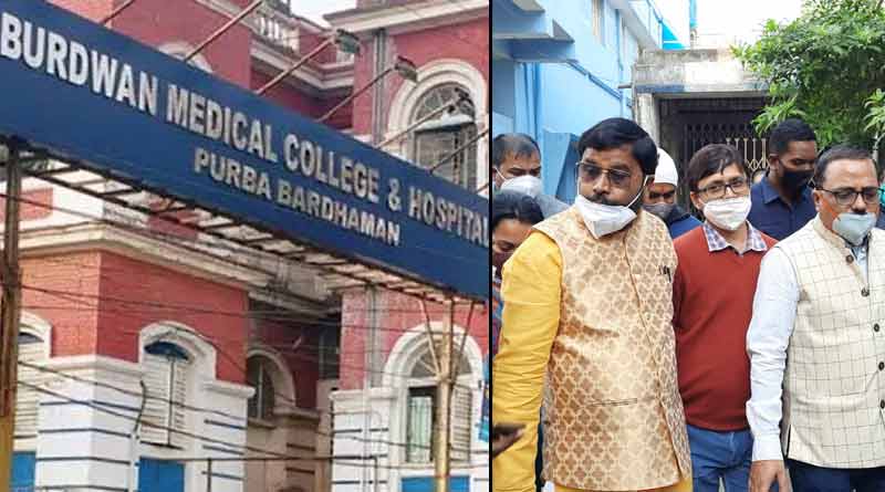 Some BJP leaders visits Burdwan medical college & hospital । Sangbad Pratidin