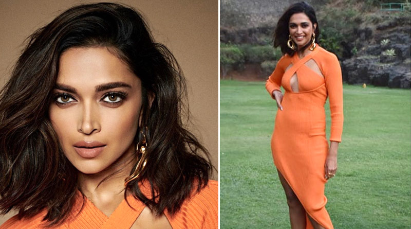 Actress Deepika Padukone trolled for wearing orange dress during Gehraiyaan promotions | Sangbad Pratidin