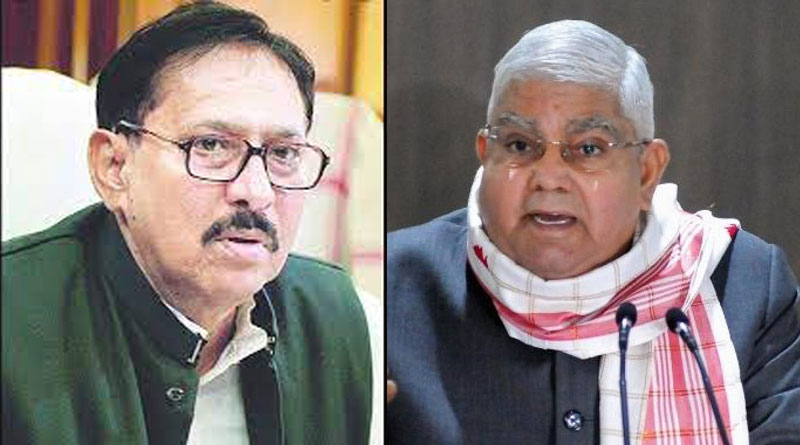 West Bengal governor Jagdeep Dhankhar attacks assembly speaker | Sangbad Pratidin