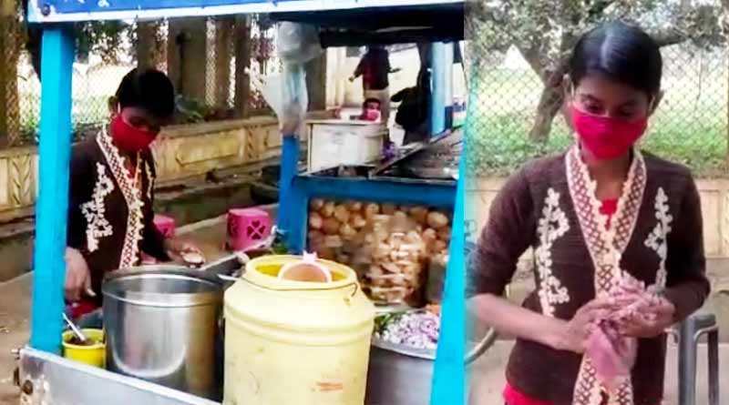 A student of Class 9 sells fuchka in Bolpur | Sangbad Pratidin