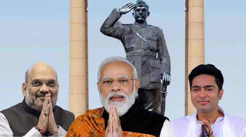 PM Modi, HM Amit Shah pays tribute to Netaji Subhash Chandra Bose on 125th Birthday | Sangbad Pratidin