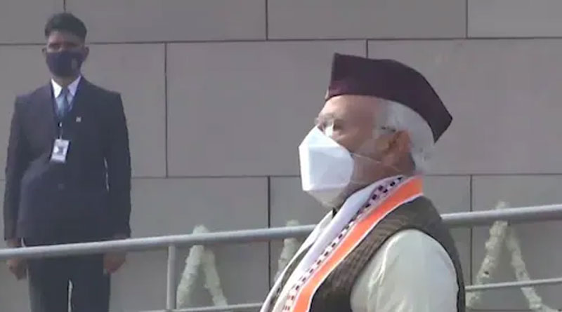 PM Modi Wears Cap from U'khand in Republic Day Celebration | Sangbad Pratidin