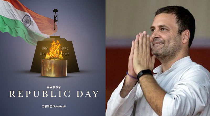 Rahul Gandhi Shares Eternal Flame Photo On Republic Day | Sangbad Pratidin