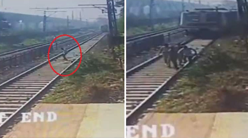 Man escapes death by seconds after train driver pulls emergency brakes | Sangbad Pratidin