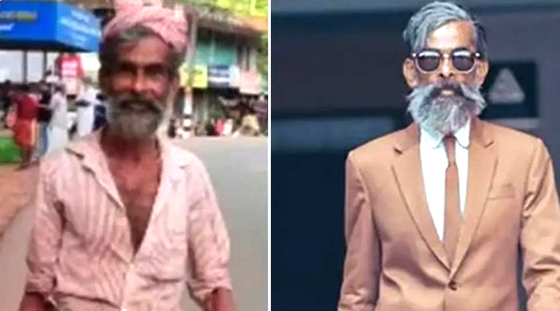 এই না হলে ভোলবদল! শার্ট-লুঙ্গির অভ্যাস ছেড়ে স্যুট পরে মডেল হলেন ৬০ বছরের দিনমজুর