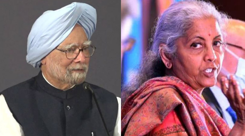 Finance minister Nirmala Sitharaman attacks Manmohan Singh। Sangbad Pratidin