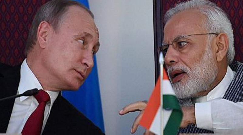 Indian PM Narendra Modi speaks to Russian President Vladimir Putin