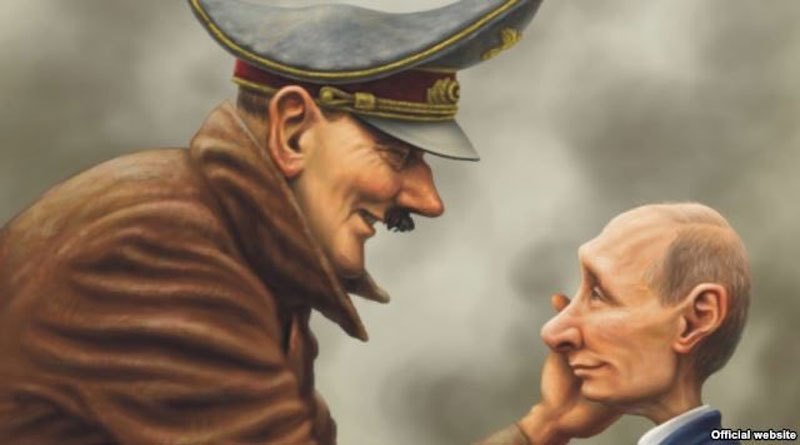 Ukraine tweets Hitler-Putin Cartoon Amid War