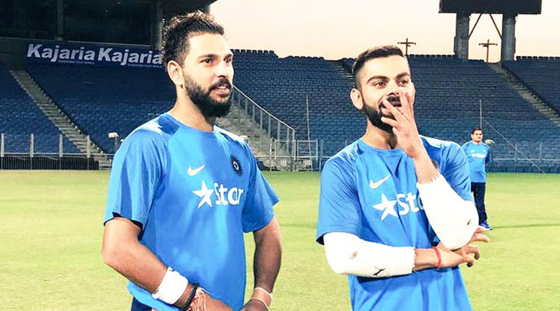 সদ্য অধিনায়কত্ব হারানো কোহলিকে ‘বিশেষ বার্তা’ যুবরাজের, জবাবে কী বললেন বিরাট?