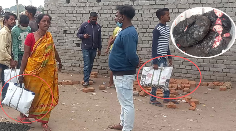 WB Civic Polls 2022: ভোট বড় বালাই! ভোটারদের মন পেতে পুরুলিয়ায় মাংস বিলোচ্ছেন বিজেপি প্রার্থী