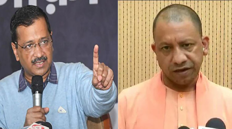 Yogi and Kejriwal's late-night Twitter spat ahead of UP election। Sangbad Pratidin