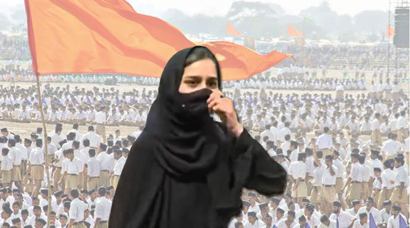 on Karnataka hijab row RSS Muslim wing supports Muskan Khan | Sangbad Pratidin
