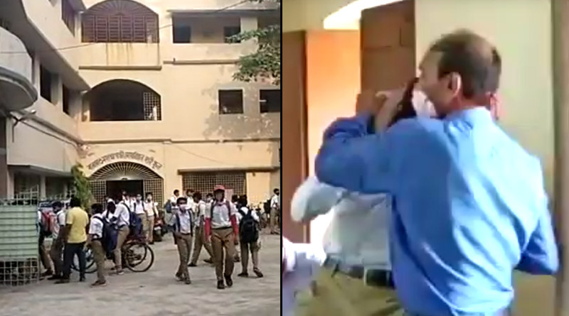 Teacher thrashes unruly student, Barasat video goes viral | Sangbad Pratidin