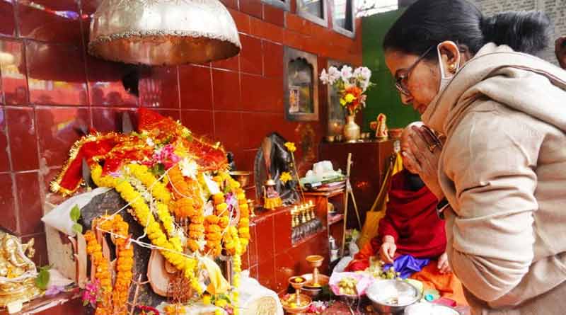 Mamata at Mahakal temple