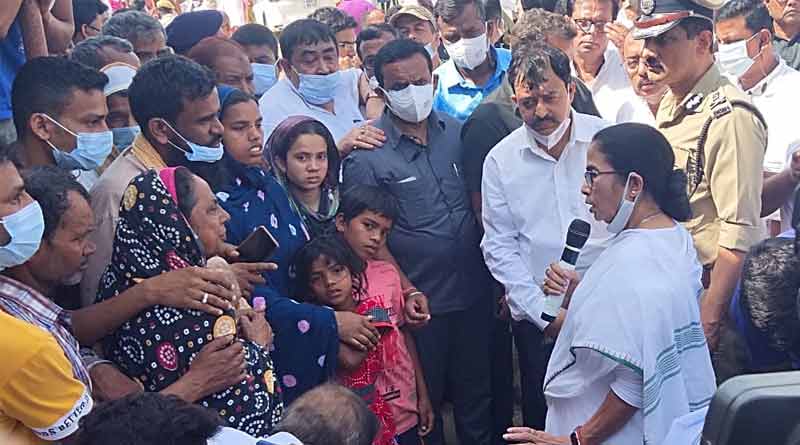 CM Mamata Banerjee pays compensation to Rampurhat massacre victim's families । Sangbad Pratidin
