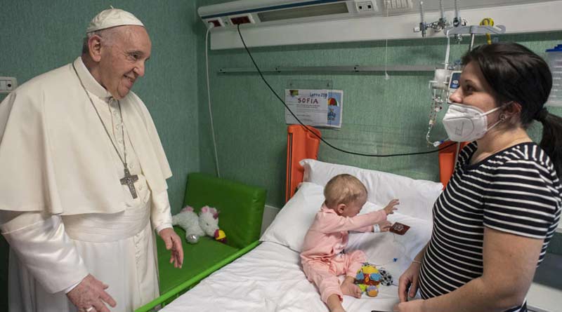 Pope Francis calls Ukraine conflict ‘senseless massacre’ after visiting a hospital where children are under treatment | Sangbad Pratidin