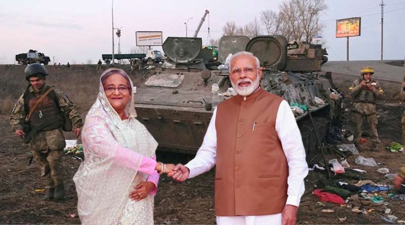 Bangladesh PM Sheikh Hasina has thanked PM Narendra Modi for rescuing Bangladeshi nationals from war-torn Ukraine । Sangbad Pratidin