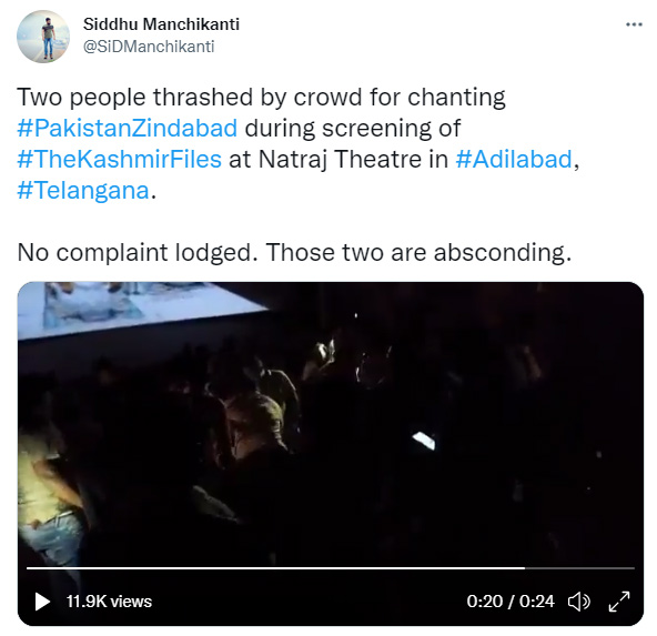 The Kashmir Files tweet