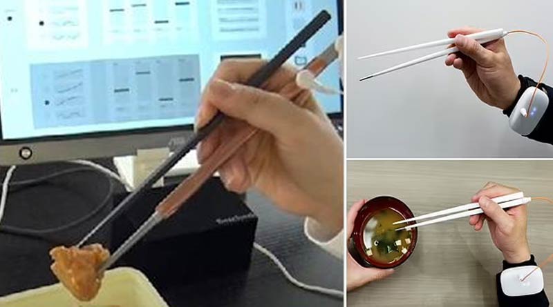 Japanese scientists develop electric chopsticks to enhance salty taste by maintaining diet | Sangbad Pratidin