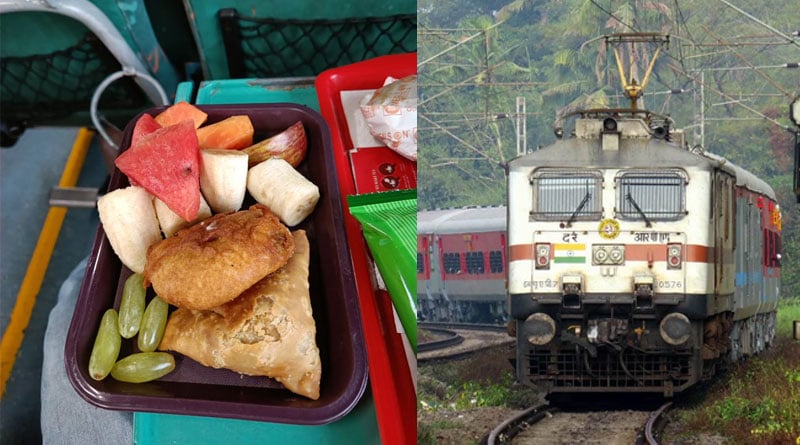 A Passenger of Shatabdi Express gets Iftar meal by rail catering staff's | Sangbad Pratidin