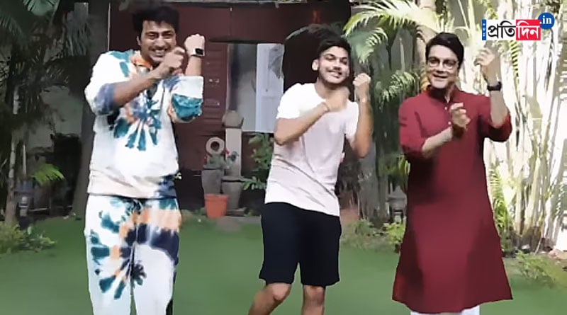 Prosenjit Chatterjee's Dance video with Dev goes Viral | Sangbad Pratidin