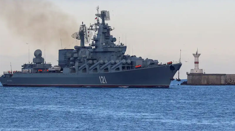 Russian warship Moskva sank, Ukraine claims hit | Sangbad Pratidin