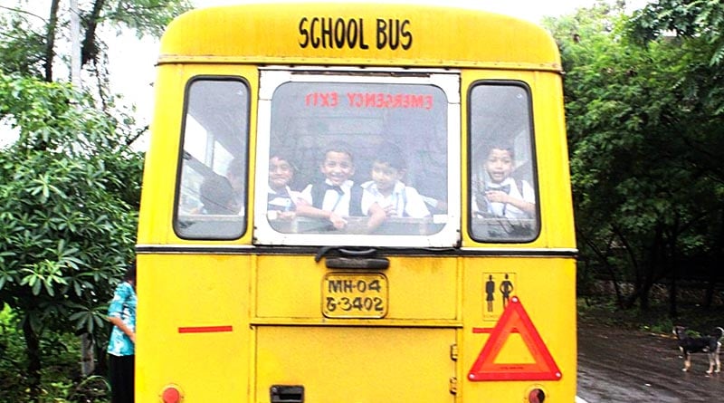 Kolkata school bus goes missing, parents stage protest | Sangbad Pratidin