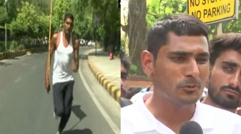 সেনায় চাকরি চেয়ে রাজস্থান থেকে ৩৫০ কিলোমিটার দৌড়ে দিল্লি এলেন যুবক, ভিডিও ভাইরাল