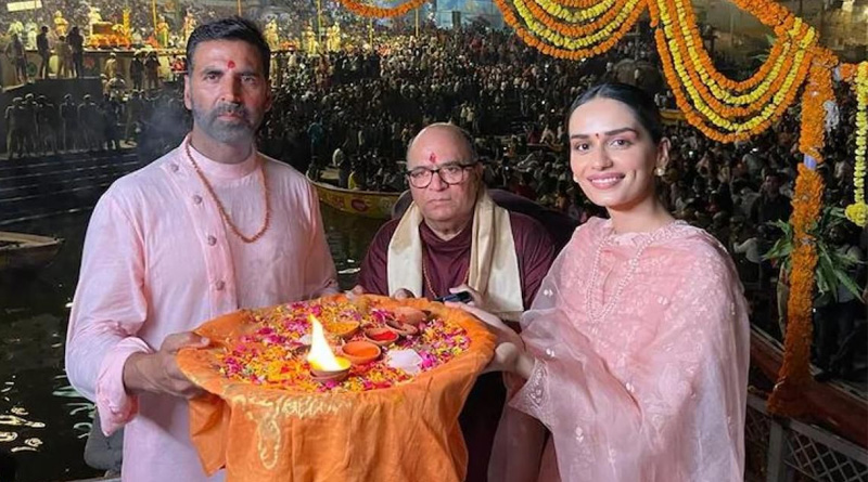 Akshay Kumar, Manushi Chillar in Varanasi for 'Samrat Prithviraj' promotions | Sangbad Pratidin