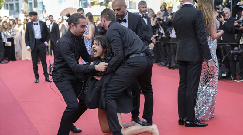 Topless Woman's Ukraine Protest On Cannes Red Carpet | Sangbad Pratidin