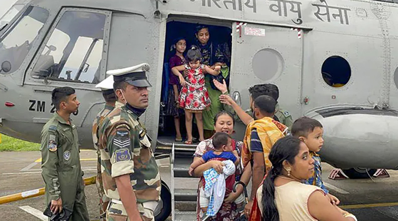 IAF rescues around 3 thousand passengers from stranded train in Assam | Sangbad Pratidin
