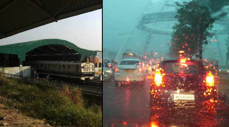 Heavy rain disrupts Metro services partially in Kolkata | Sangbad Pratidin