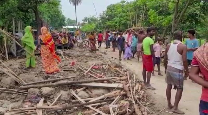 মালদহে উচ্ছেদ অভিযান বিহার পুলিশের! স্থানীয় গ্রামবাসীদের সঙ্গে সংঘর্ষে ধুন্ধুমার