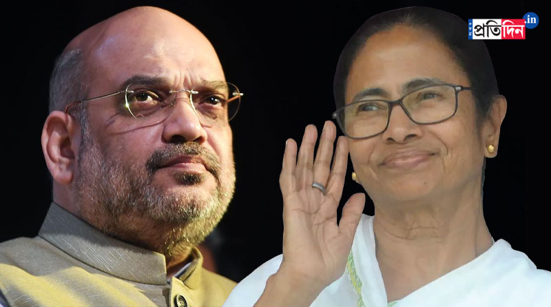 HM Amit Shah invokes Mamata Banerjee's fighting spirit to boost moral of party workers | Sangbad Pratidin
