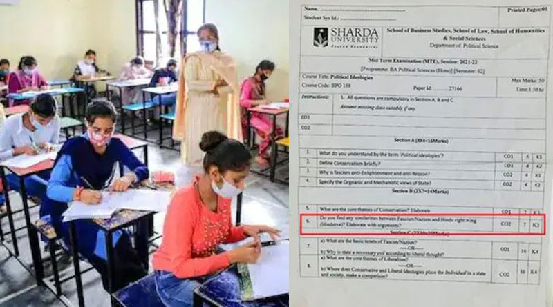 Sharda University of Noida in soup over 'anti-Hindu' question in BA exam | Sangbad Pratidin